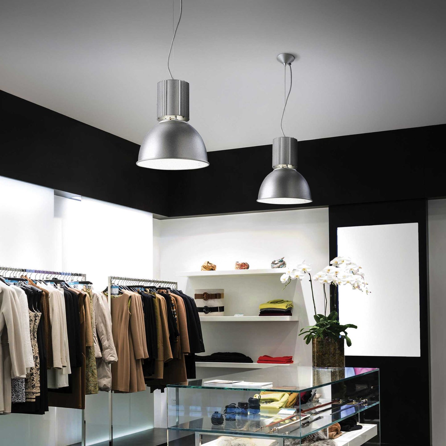 Ideal Lux Hangar SP1 100326 - Lampada a Sospensione, Alluminio