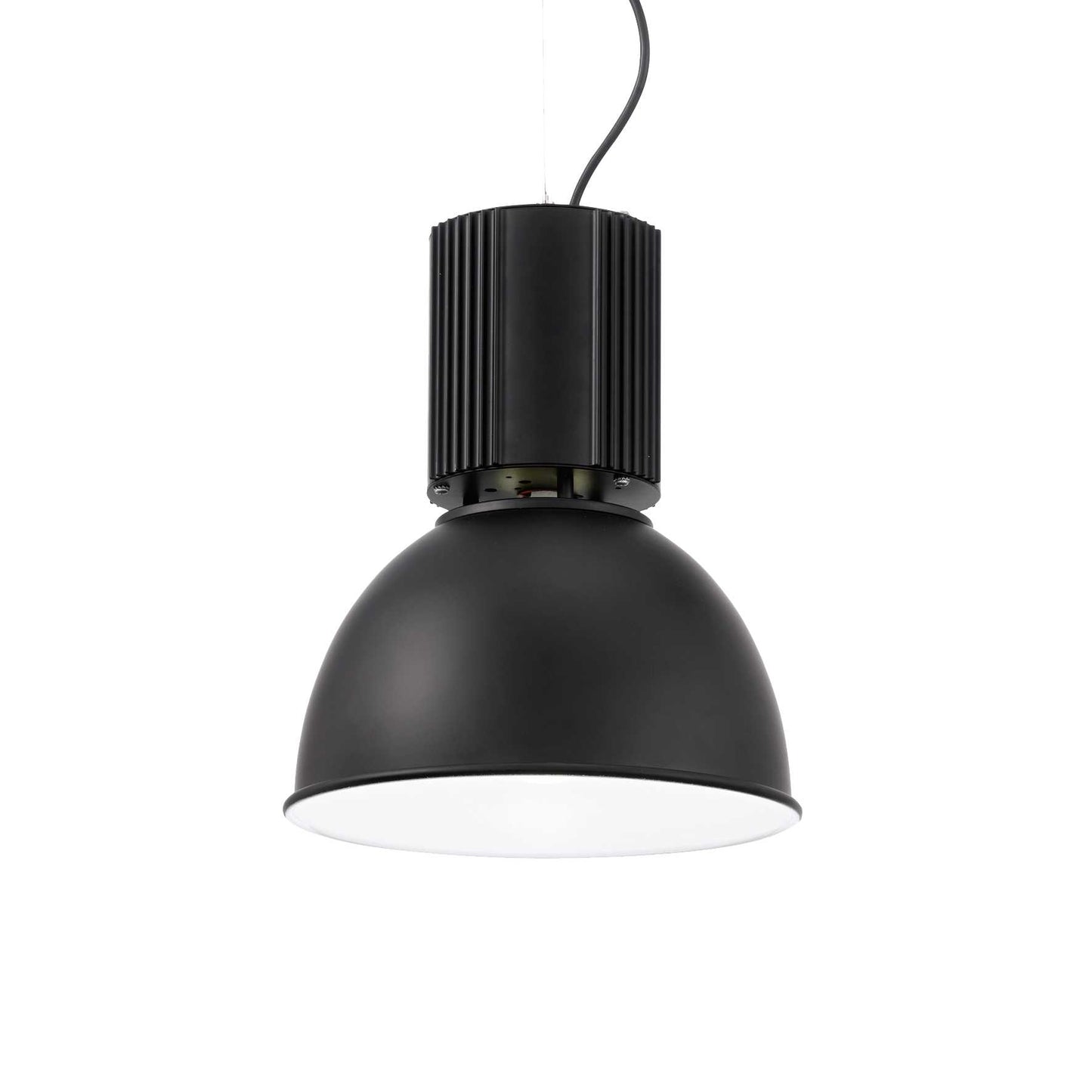 Ideal Lux Hangar SP1 100333 - Lampada a Sospensione, Nera