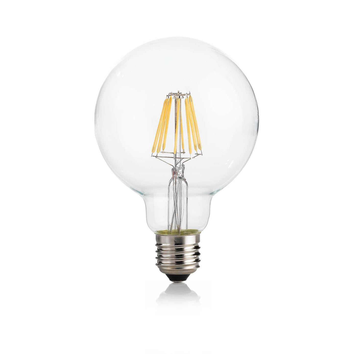 E27 globo d095 08w 3000k cri80 trasparente
