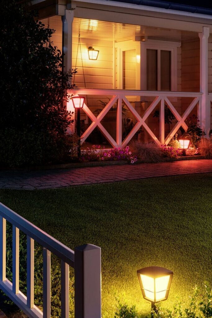 Philips Hue Lampada da parete LED Econic da esterno, stile antico - IP44 NERO 1744030P7