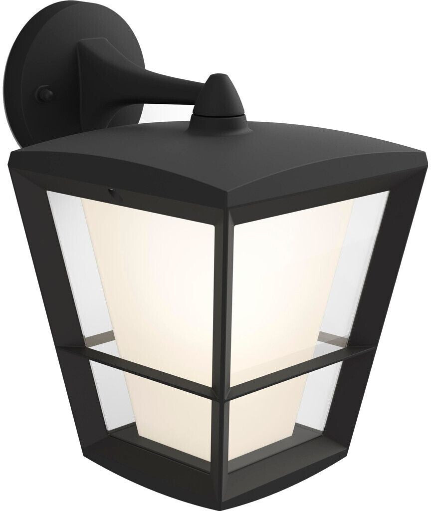 Philips Hue Lampada da parete LED Econic da esterno, stile antico - IP44 NERO 1744030P7