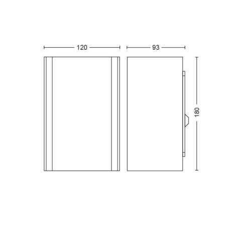Philips Hue External Wall Lampe Up/Down Resonate schwarz 1746430p7