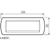Placca Elettrica 7 Moduli BTicino L4807OT Living – Ocra Metallic