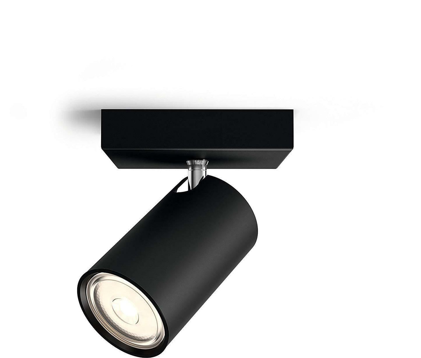 Philips Kosipo Single Black Spotlight im beratbaren Metallplatz - 5059130pn