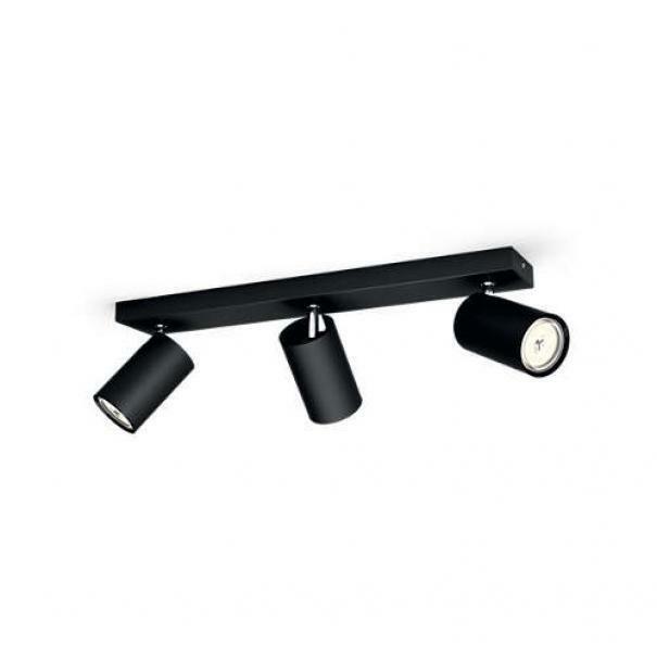 PHILIPS CONSUMER SPOT KOSIPO 3XGU10 INDOOR IP20 IN METAL BLACK COLOR 50593/30/PN 5059330PN