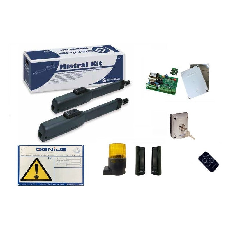 Kit GENIUS FAAC Automazione Cancello a Battente MISTRAL 300 MONSON 51700781 – 230V