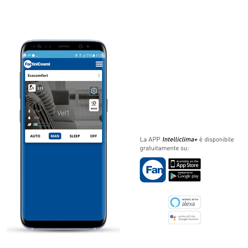 Unità di Ventilazione/Aspirazione Fantini Cosmi AP19992 Air EcoComfort 2.0 Smart – Recupero di Calore ad Alta Efficienza