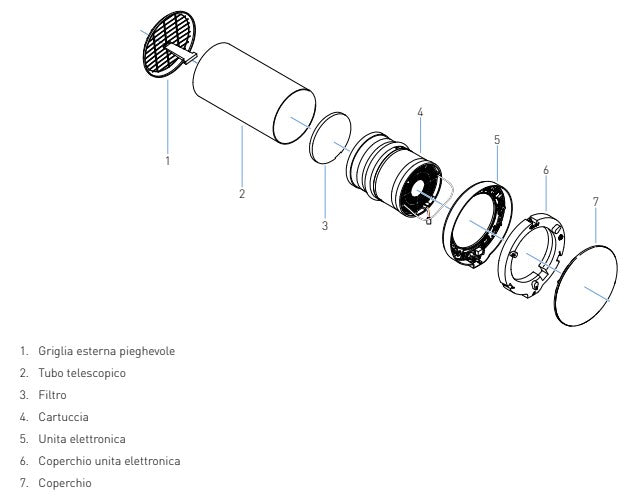 Fantini Cosmi AP19992 ASPIRVELO AIR ECOCOMFORT 2.0 Smart - Unità di ventilazione e aspirazione decentralizzata con recupero di calore ad altissima efficienza