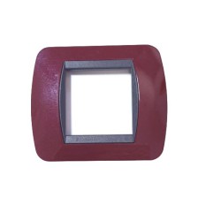 Placca Elettrica 2 Posti BTicino L4802AT Living – Amaranto Metallizzato