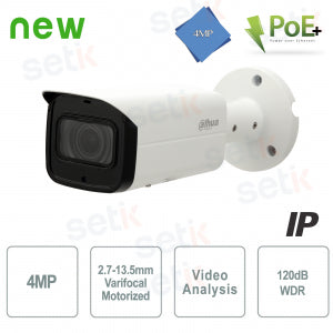 DAHUA IPC-HFW2431T-ZS-S2 - (M-0017910) - Telecamera IP 4MP motorizzata IR60 H.265+ WDR POE