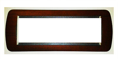 Placca Elettrica 7 Moduli BTicino L4807LMG Living – Mogano