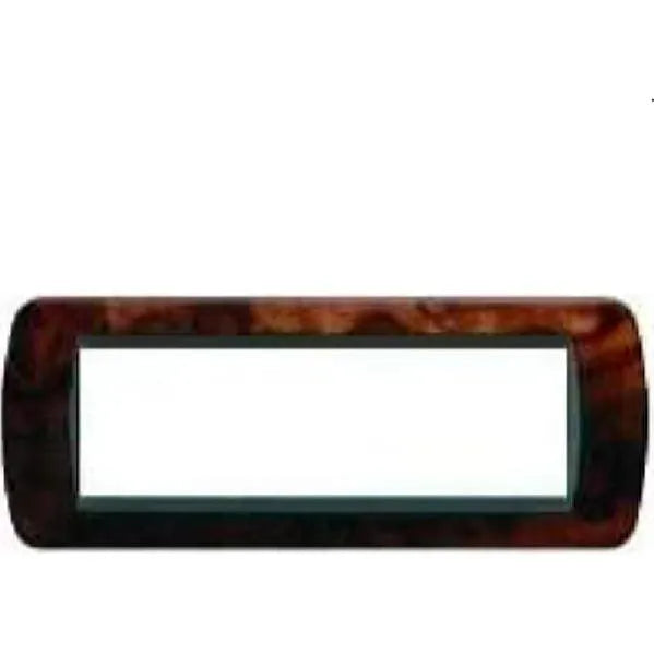 Placca Elettrica 7 Moduli BTicino L4807LRN Living International – Legno Radica di Noce