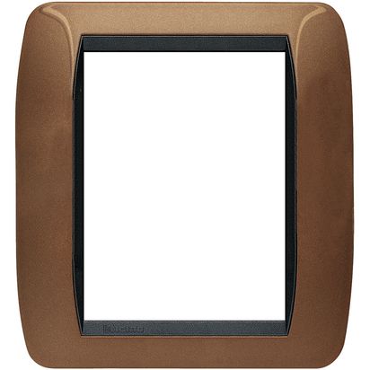 Placca Elettrica 3+3 Moduli BTicino L4826BO Living Quadra – Bronzo Ossidato