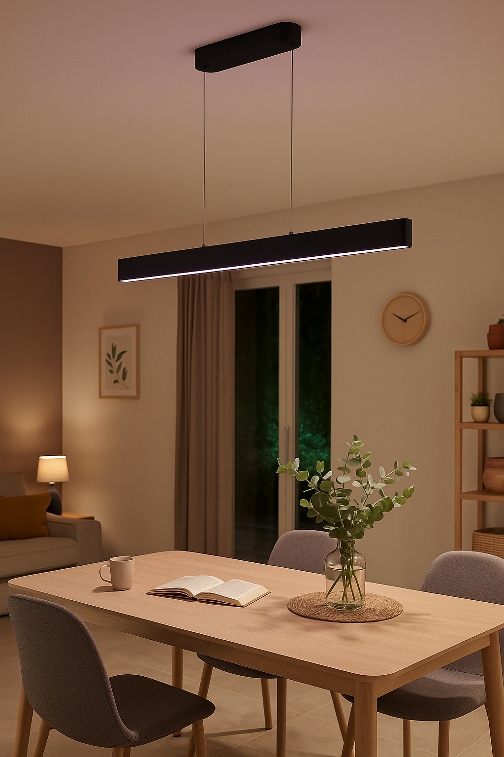 Lampadario LED a Sospensione Ensis Philips 34336800 – Colore Nero