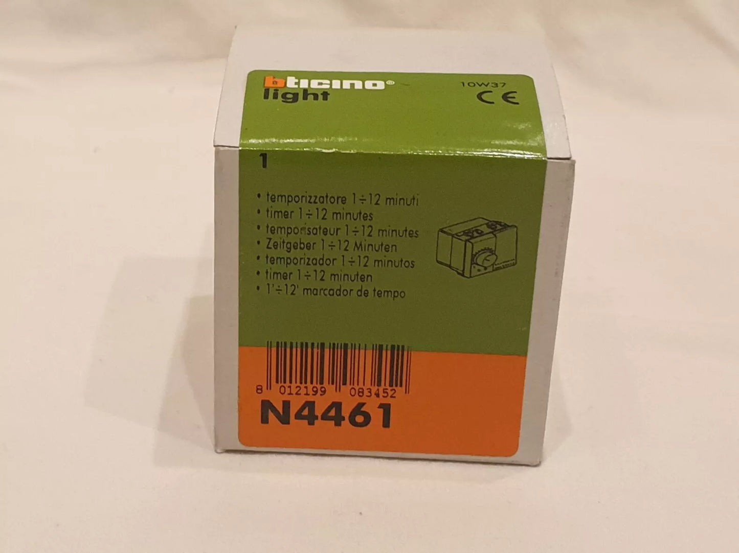 Timer/Temporizzatore BTicino N4461 – 1/12 Minuti, 230V