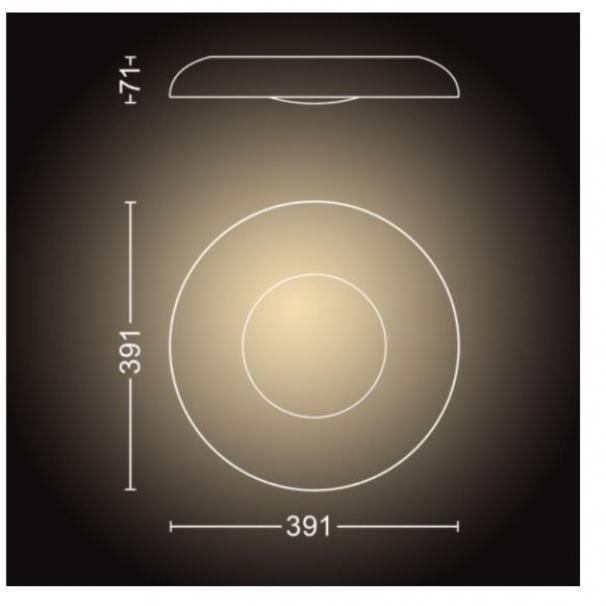 Plafoniera led Still Philips Hue 34133300 - Connessa - Dimmer - Alluminio