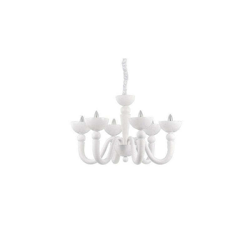 Ideal Lux Bon Bon Sp6 Bianco Sospensione Pendente A Soffitto Appesa Sei Luci IDEAL LUX 093994