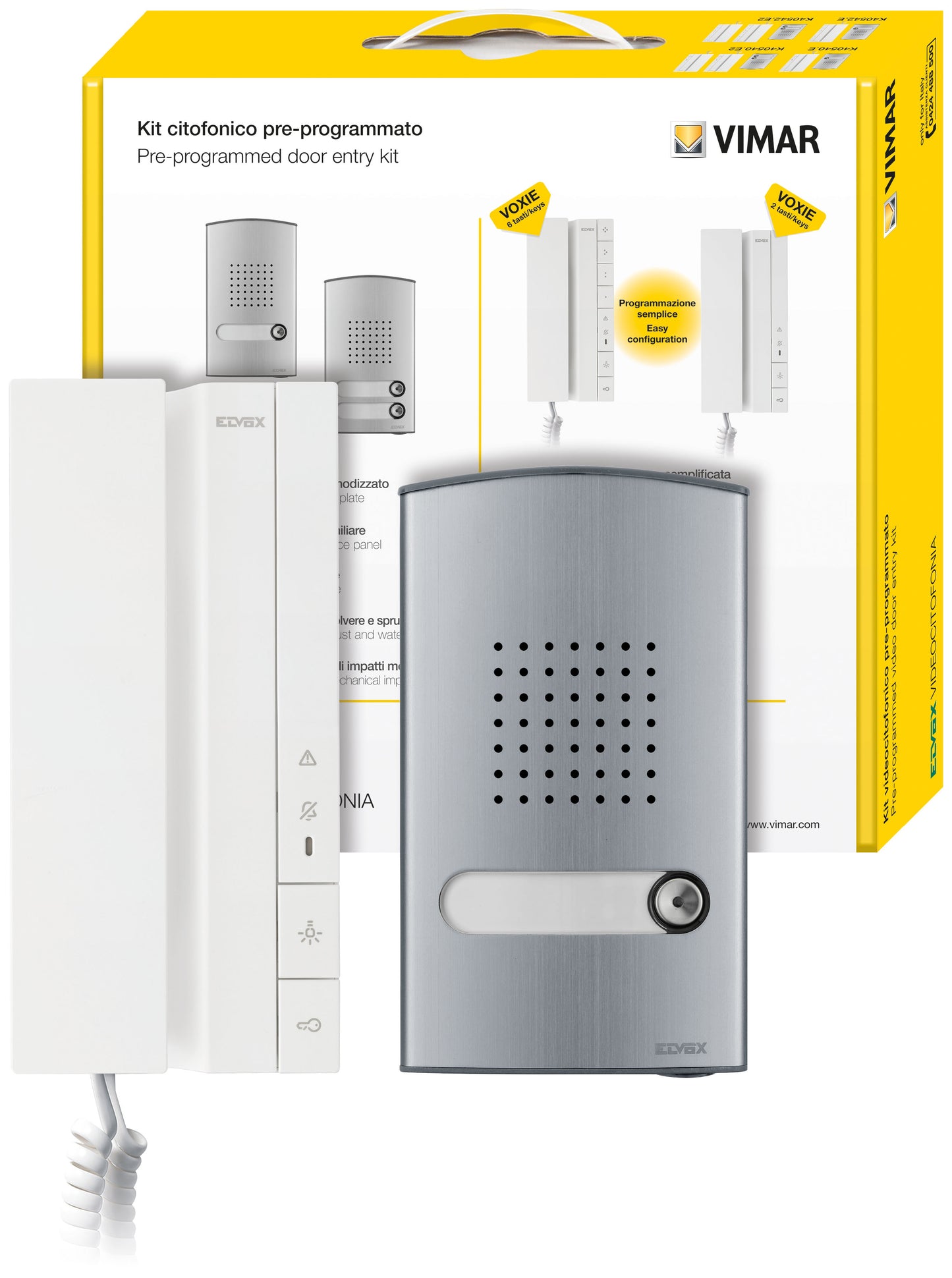 Kit Citofonico Monofamiliare Voxie K40540.E – Art. 40540+40141