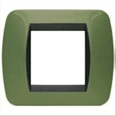 Placca Elettrica 2 Posti BTicino L4802VT Living – Verde Metallizzato