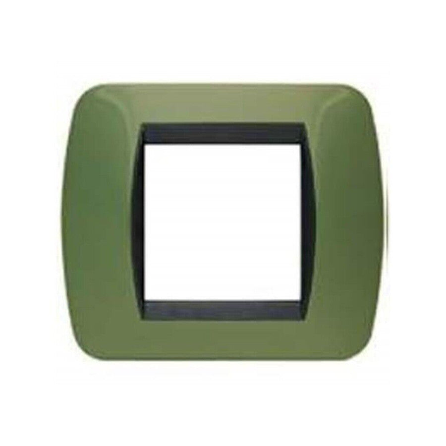 Placca Elettrica 2 Posti BTicino L4802VR Living – Verde