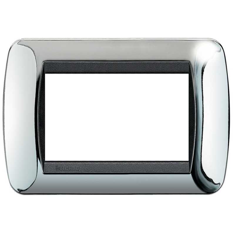 Placca Elettrica 3 Moduli BTicino L4803CR Living International – Cromo Lucido