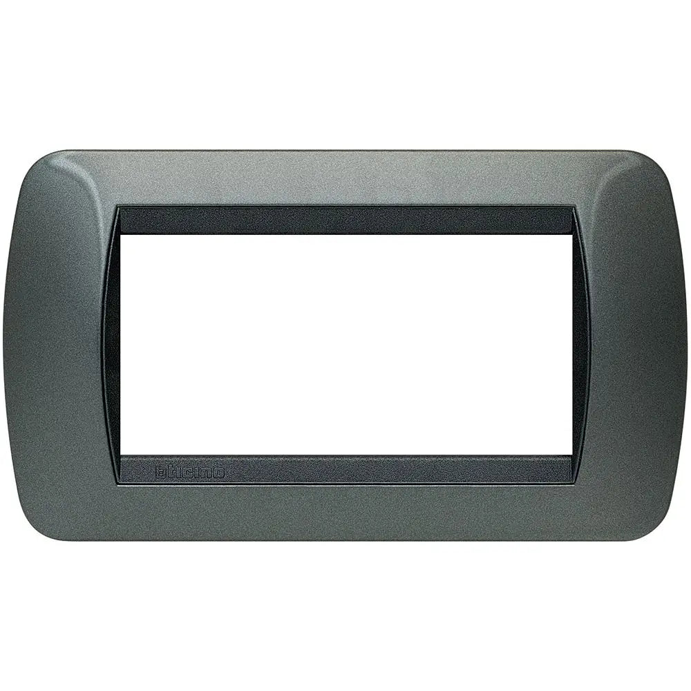 Placca Elettrica 4 Posti BTicino L4804AC Living – Acciaio Scuro
