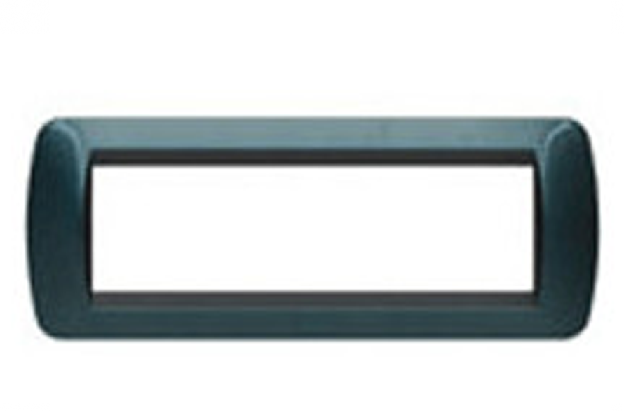 Placca Elettrica 7 Posti BTicino L4807BT Living International – Blu Metallizzato