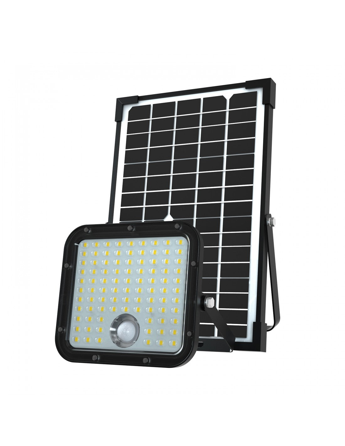 Proiettore LED a Carica Solare 4800 lm Velamp SL366 – Rilevatore di Presenza, Pannello Solare Deportato
