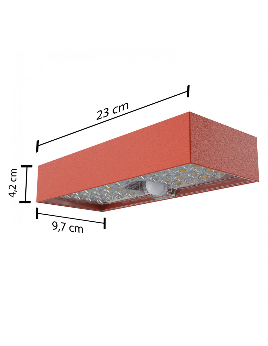 Applique LED a carica solare 800 lumen, con rilevatore di movimento. Mattone