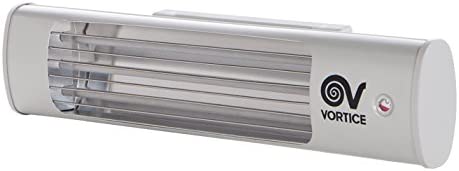 Vortice 70015 Riscaldamento a Parete con Cordino, infrarossi, 600/1200/1800 W, Thermologika Design Grigio Chiaro, 0