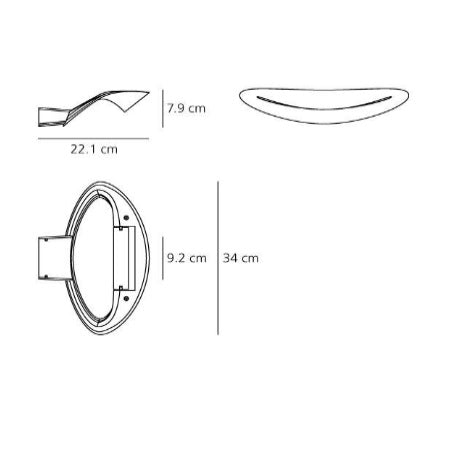ARTEMIDE - Lampada da parete - Mesmeri Bianco 28W LED 3000K - 0918010A
