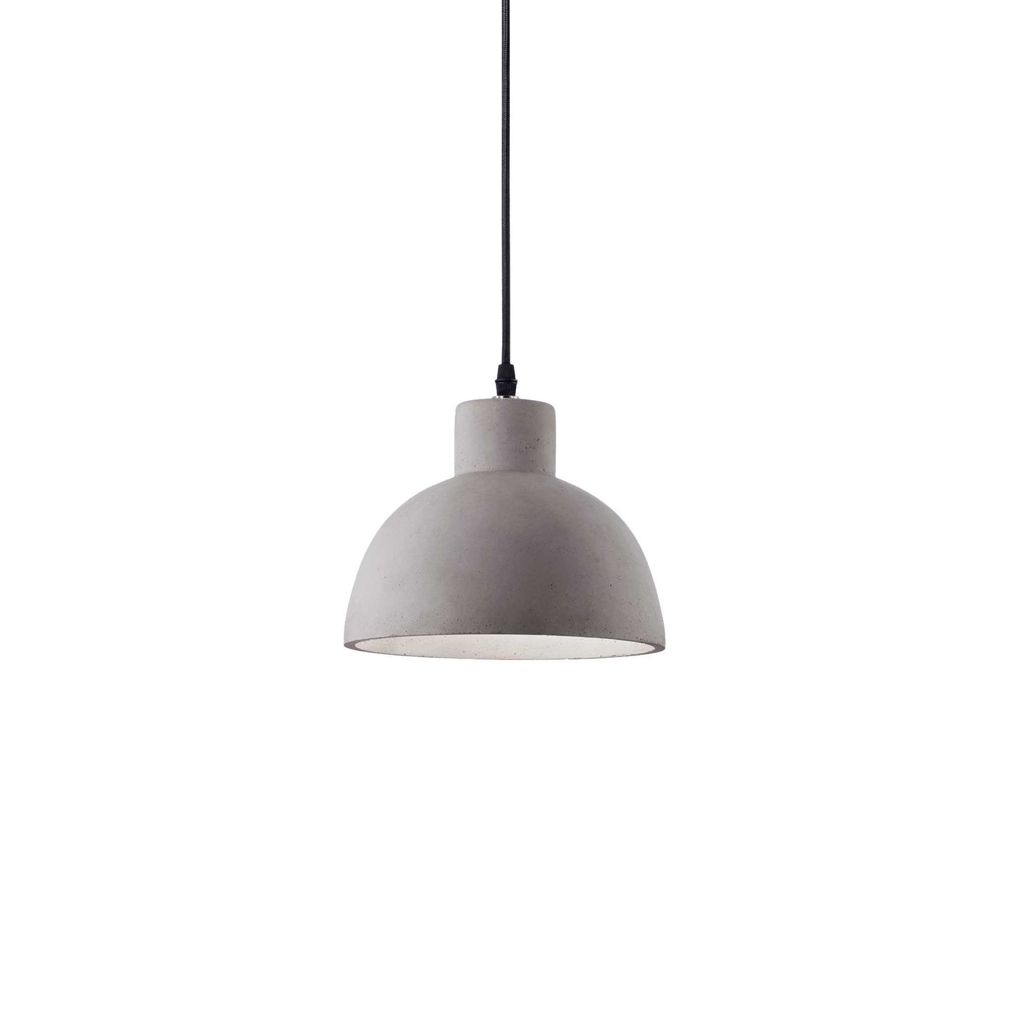 Lampadario rustico ideal lux oil 1 sp1 129082 e27 led sospensione cemento calata interno ip20