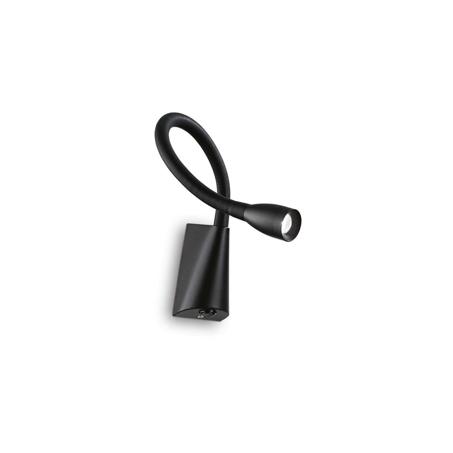 Lampada da Parete con sbraccio, Applique - Ideal Lux - Goose AP1 NERO - 142692