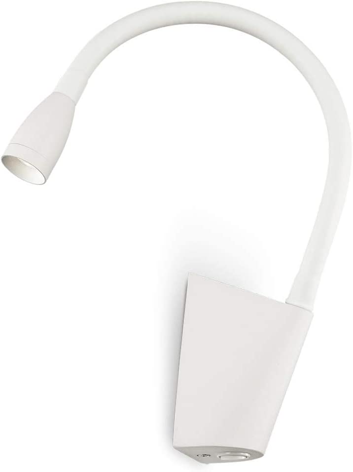 Lampada da parete Applique Ideal Lux Goose AP1 BIANCO 142708