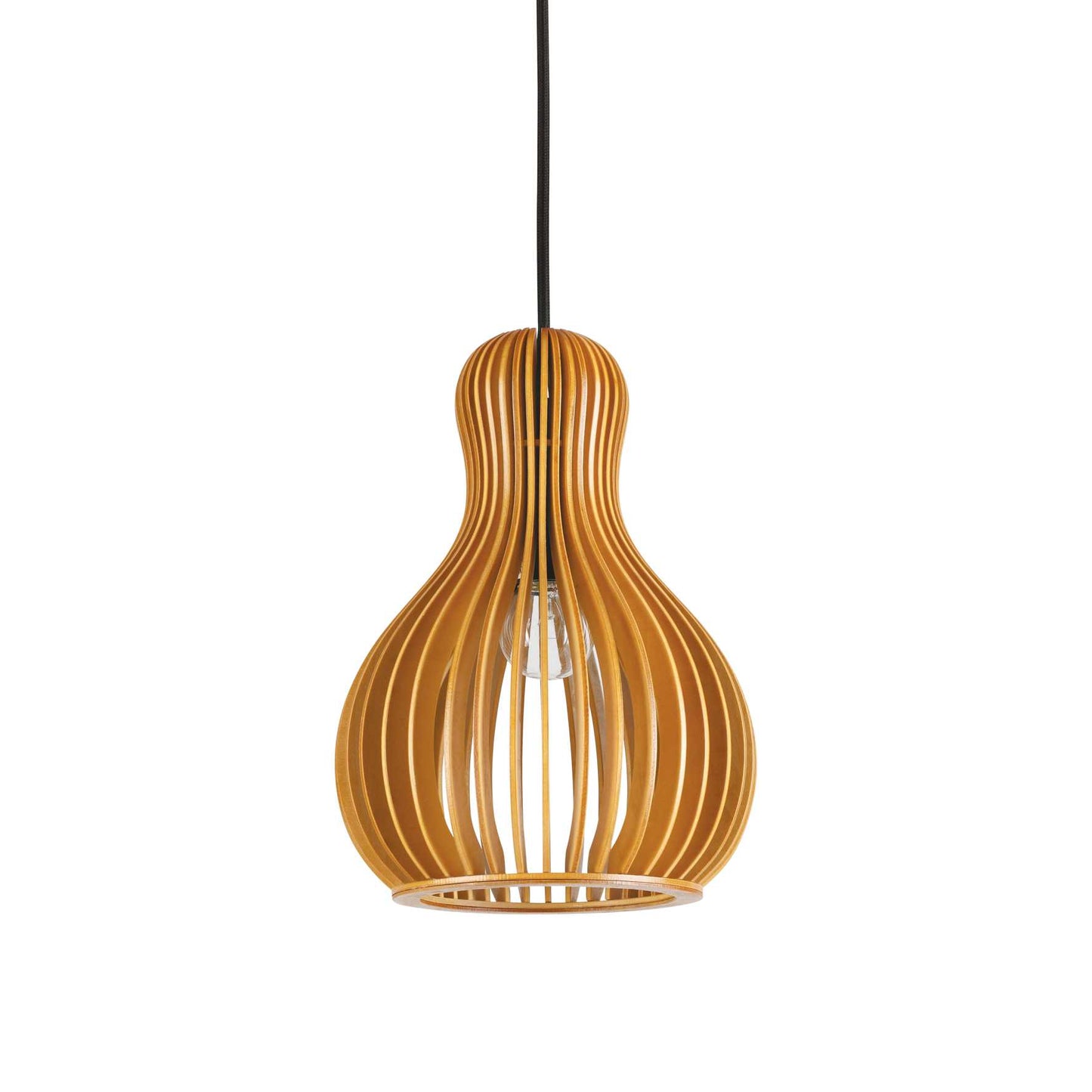 Lampada A Sospensione 1 Luce Citrus Mod3 In Legno Verniciato - Ideal Lux 159867