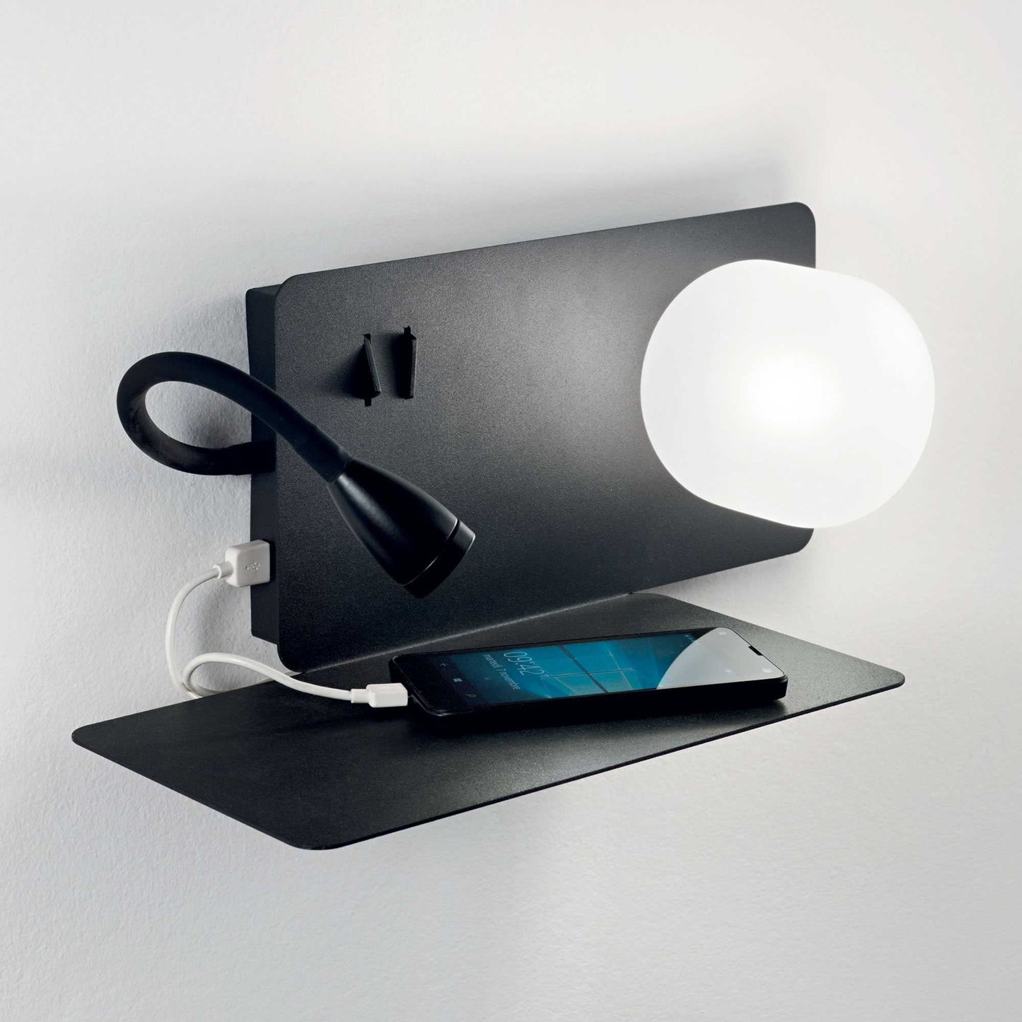Aplicación de lámpara de pared Lux Lux Lux-1 AP2 Black 174808