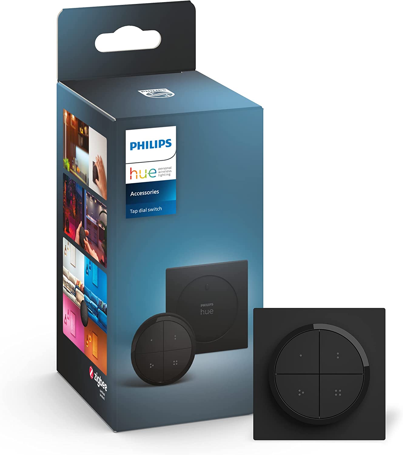 Philips Hue Tap Dial Switch Smart, Fuente de alimentación de la batería, negro - 44093700