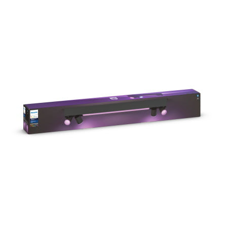 Philips Hue Barra Luminosa con Faretti di Philips Hue - Centris 4 Luci Plafone Nero 40W 5060730P7