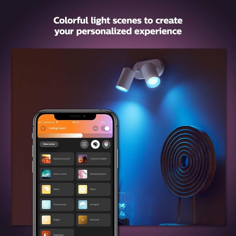 Hue White and Color Ambiance Faretto doppio Fugato - Hue 5063231P7