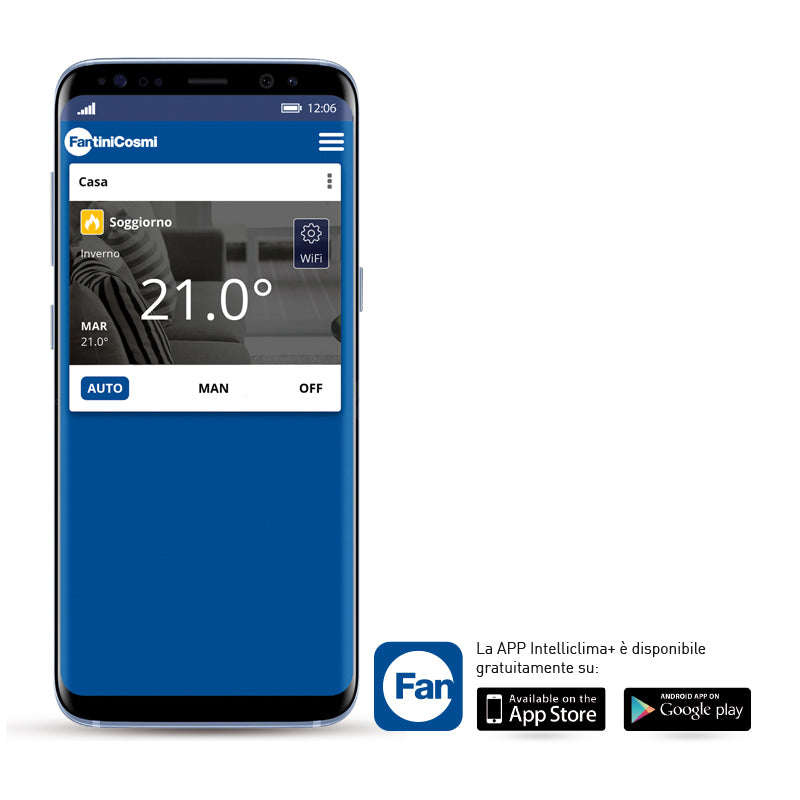 Cronotermostato elettronico led con funzioni smart - FANTINI C800WIFIPRO