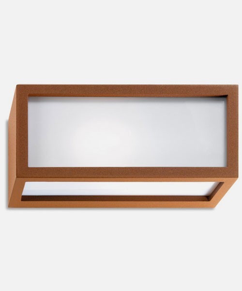 CONNECTION EST170 – Lampada da Parete per Esterno E27, Ruggine, Emissione Multipla