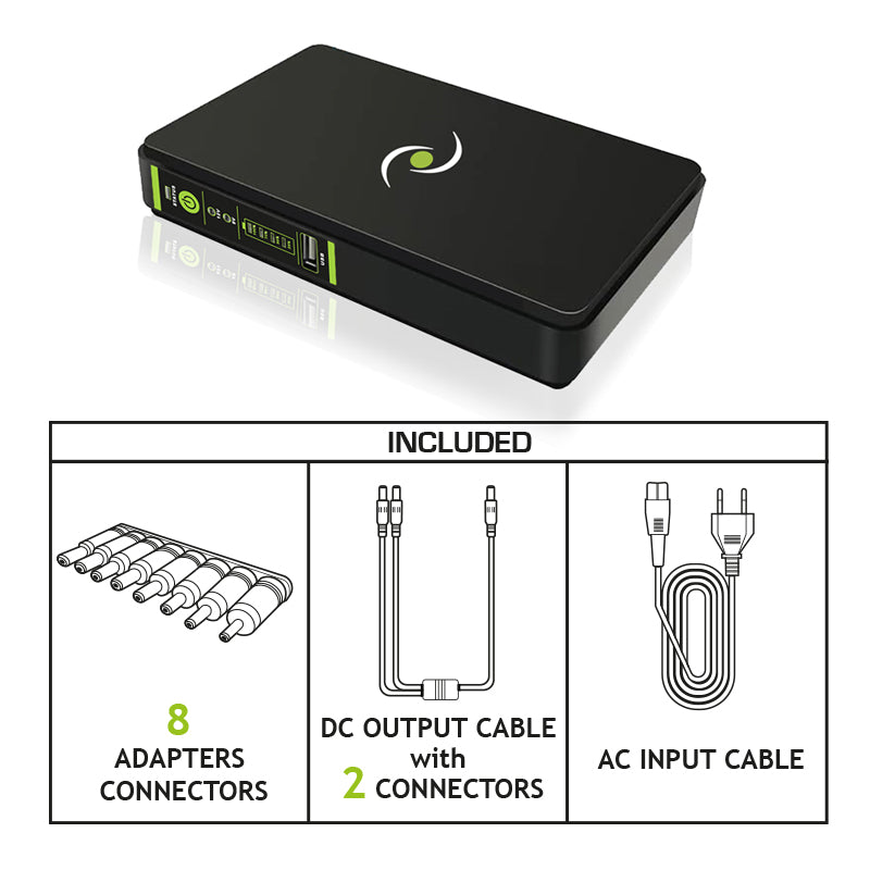 UPS ERA PLUS DC 9VDC/12VDC - POE 15VDC/24VDC - USB 5VDC TOGETHER ON - FGCERAPLDC182