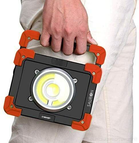 VELAMP - IR827 Projecteur LED Rechargeable Sauron 20W, Powerbank, 20W ROUGE 1200LM - VEL IR827