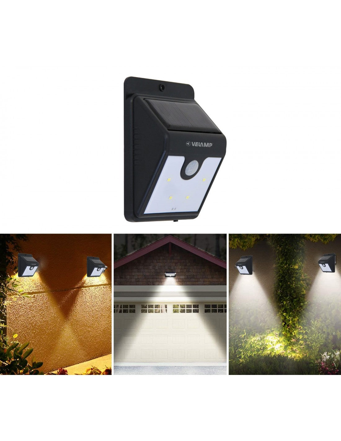 Applique Solare con Rilevatore di Movimento DORY - Velamp SL210