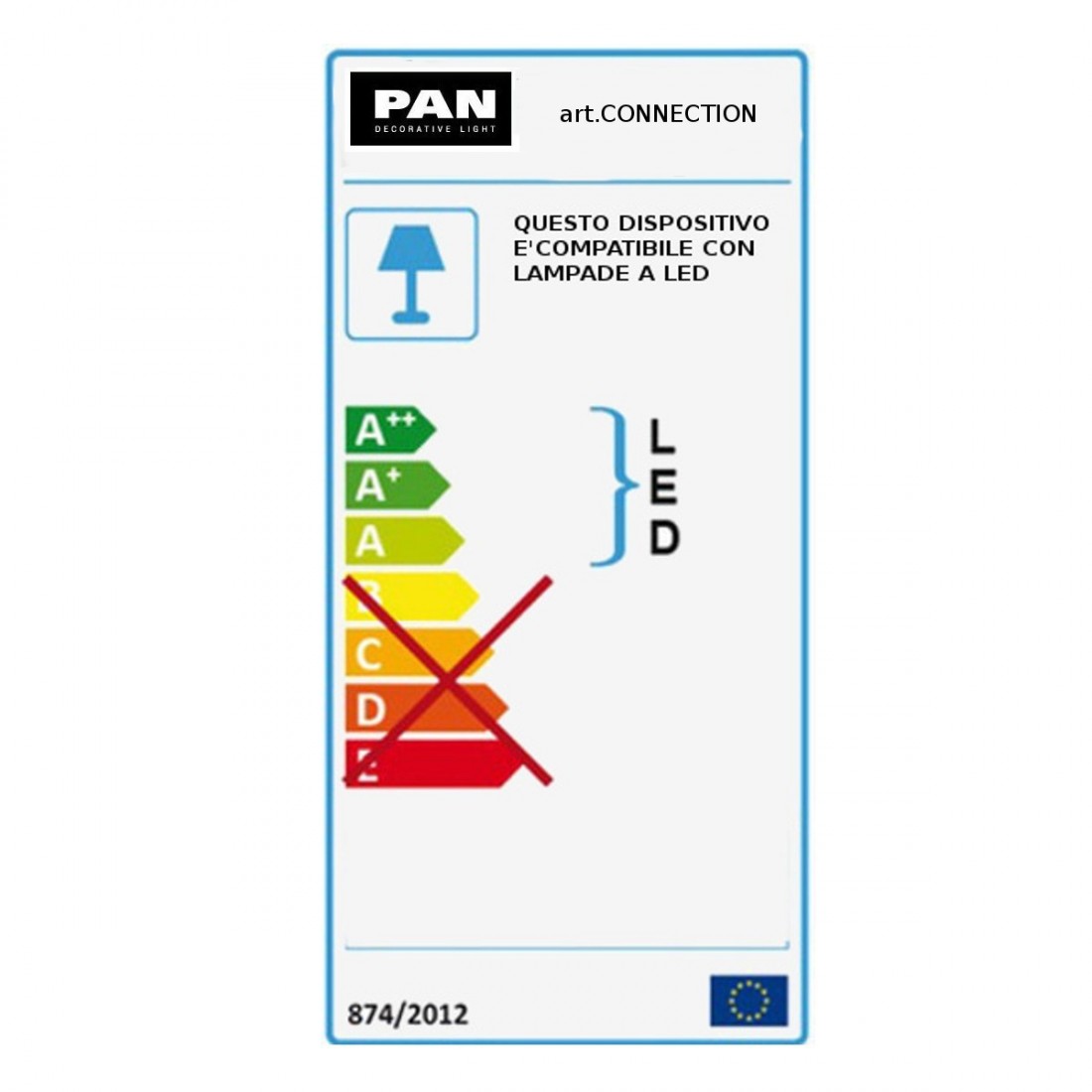 CONNECTION - EST01004 - Lampada da parete per esterno, IP54, E27, Bianco, Biemissione