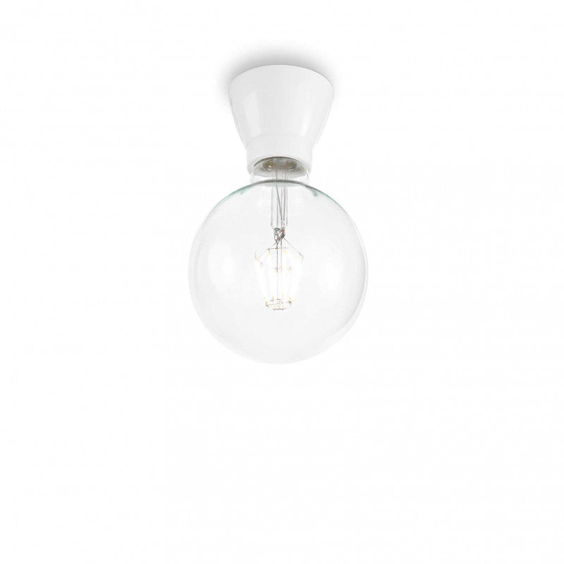 Lampada da Soffitto/Parete Bianca - Ideal Lux - WINERY PL1 BIANCO - 155227