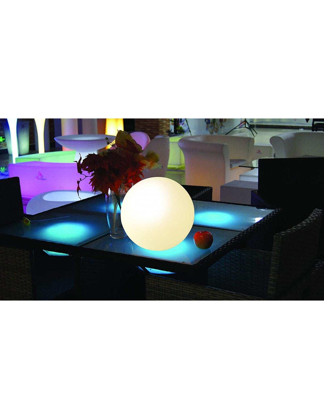 Sfera LED RGB a Ricarica Solare 25cm con Telecomando - Velamp SL528