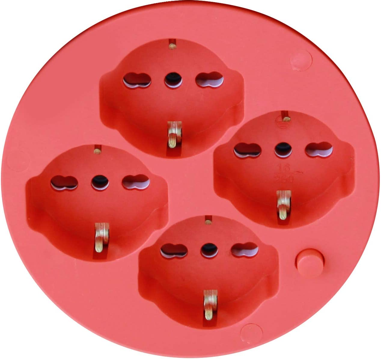 VELAMP REEL-IT-15 Prolunga Elettrica con Avvolgicavo, Nero/Rosso, 15 Metri