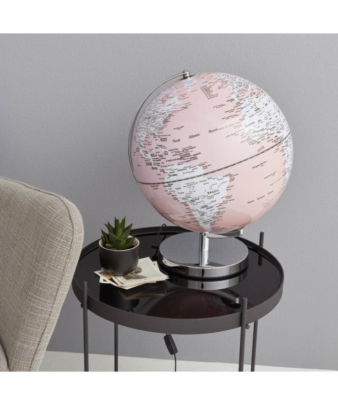 EMFOR EMESE0922 - Apricot estelar - Mappamondo luminoso, Antico Rosa, D30 cm x H38cm - SE -0922