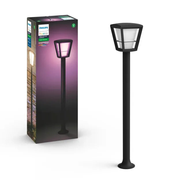 Philips by Signify Hue White and Color ambiance Econic Palo Smart Basso Nero [1744230P7]